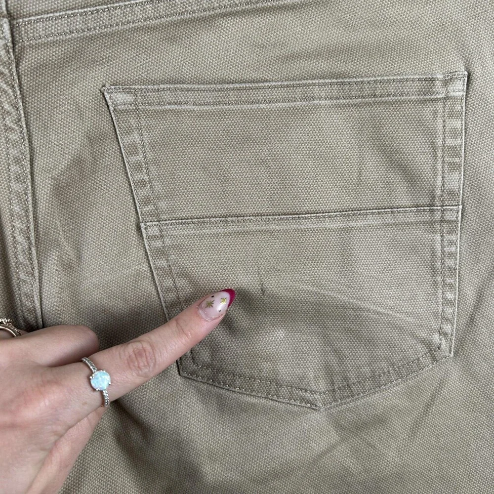 English Laundry Jeans Mens 32x29 Beige Slim Straight Stretch Denim Zip Fly